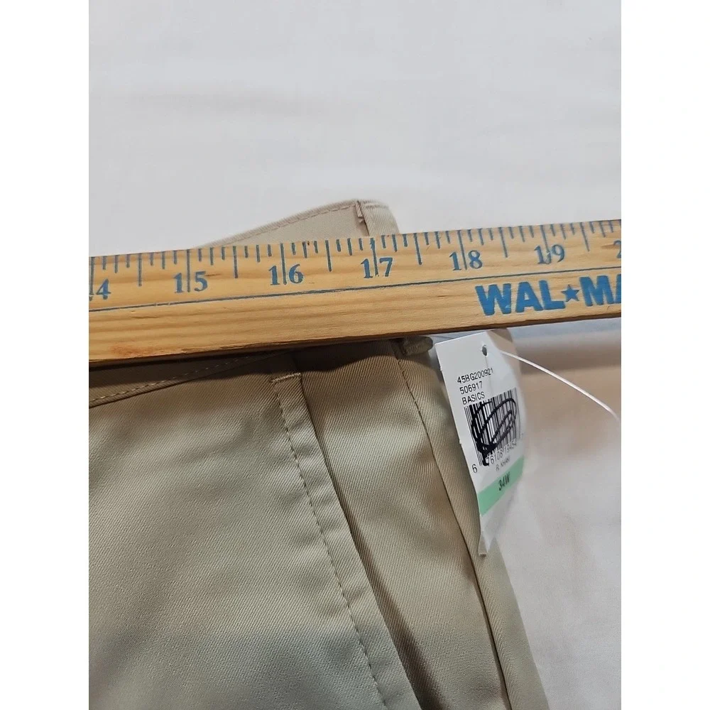 Izod Golf Shorts Mens 34 Sport flex Strait Fit Beige NWT